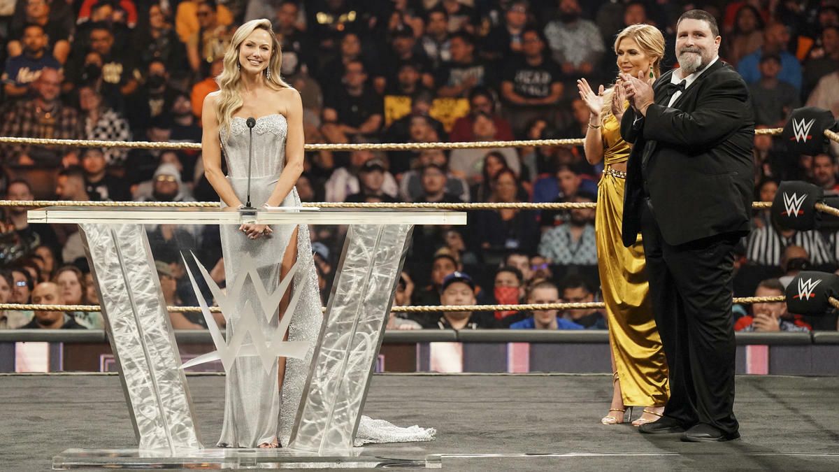 STACY KEIBLER at 2023 WWE Hall of Fame Ceremony 03/31/2023 HawtCelebs