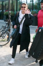 TERI HATCHER Leaves Her Hotel After Paris Fan Festival 04/16/2023