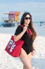 CLAUDIA ROMANI Out on South Beach 05/09/2023