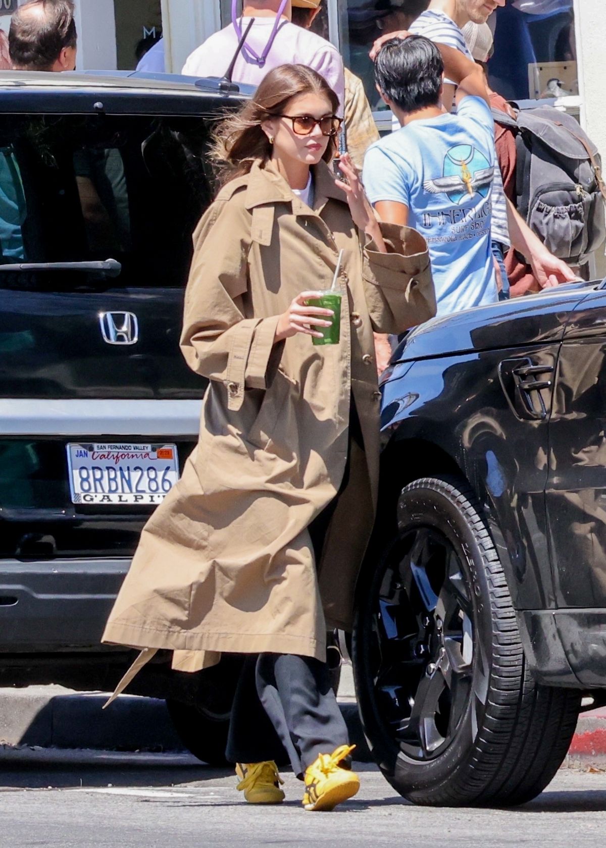 KAIA GERBER Out for Green Juice Smoothie in Los Feliz 05/06/2023 ...