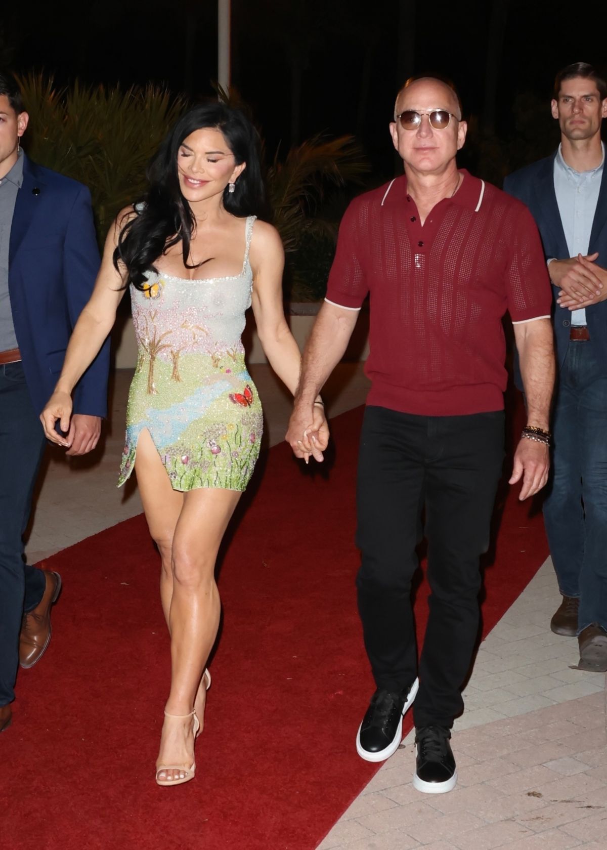 Lauren Sanchez And Jeff Bezos Arrives At F1 Carbone Beach Party In Miami 05062023 Hawtcelebs 4011