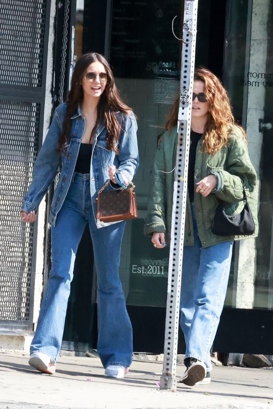 NINA DOBREV in Double Denim Out with a Friend in Los Angeles 05/09/2023