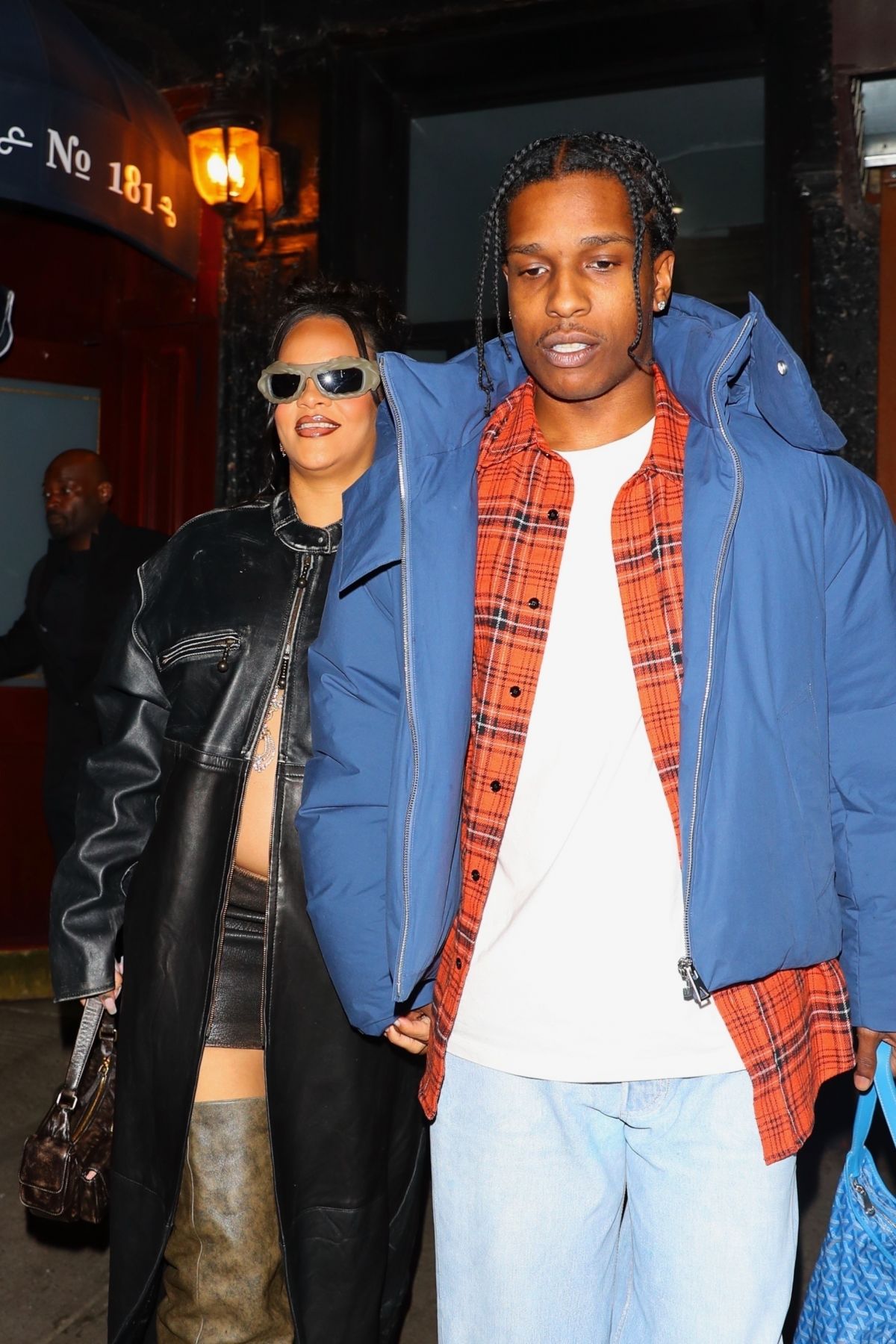 Pregnant RIHANNA and A$AP Rocky Out for Dinner Date at Carbone in New ...