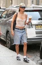 HAILEY BIEBER and JUSTINE SKYE Shopping at Material Good in New York 06/17/2023