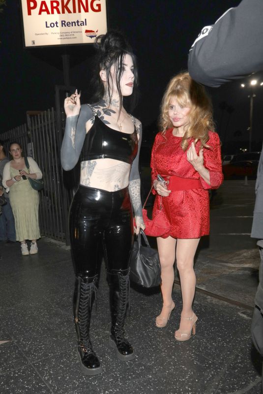 KAT VON D and CHARO Arrives at Paris Hilton Concert in Hollywood 06/07/2023