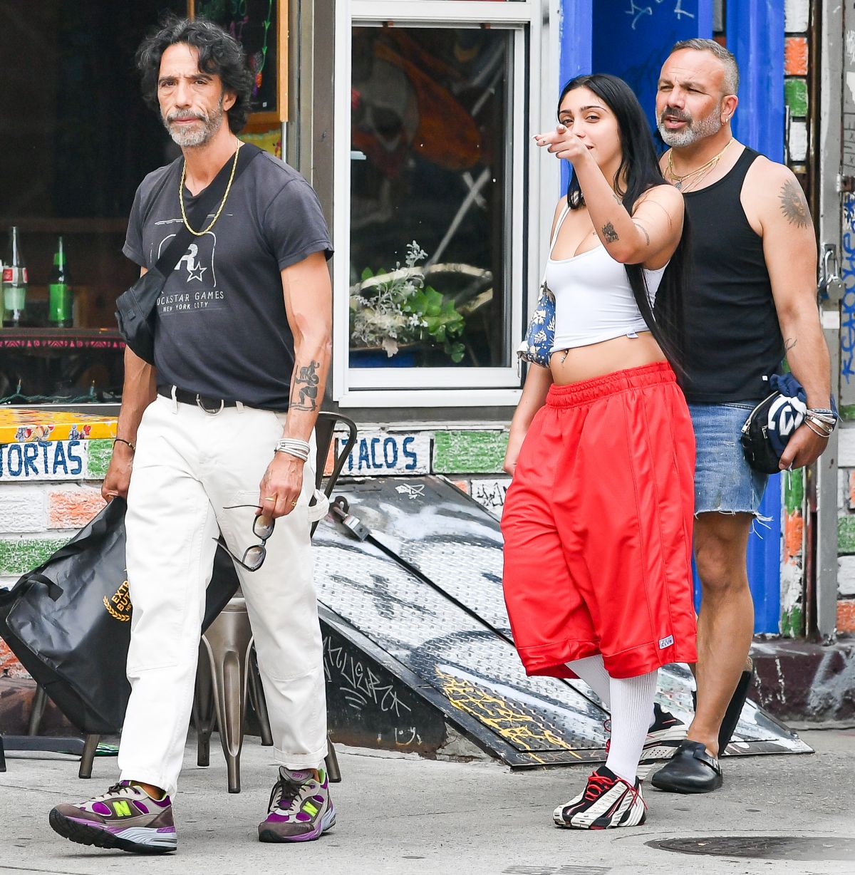 LOURDES LEON Out with Her Dad Carlos Leon on Father’s Day in New York ...