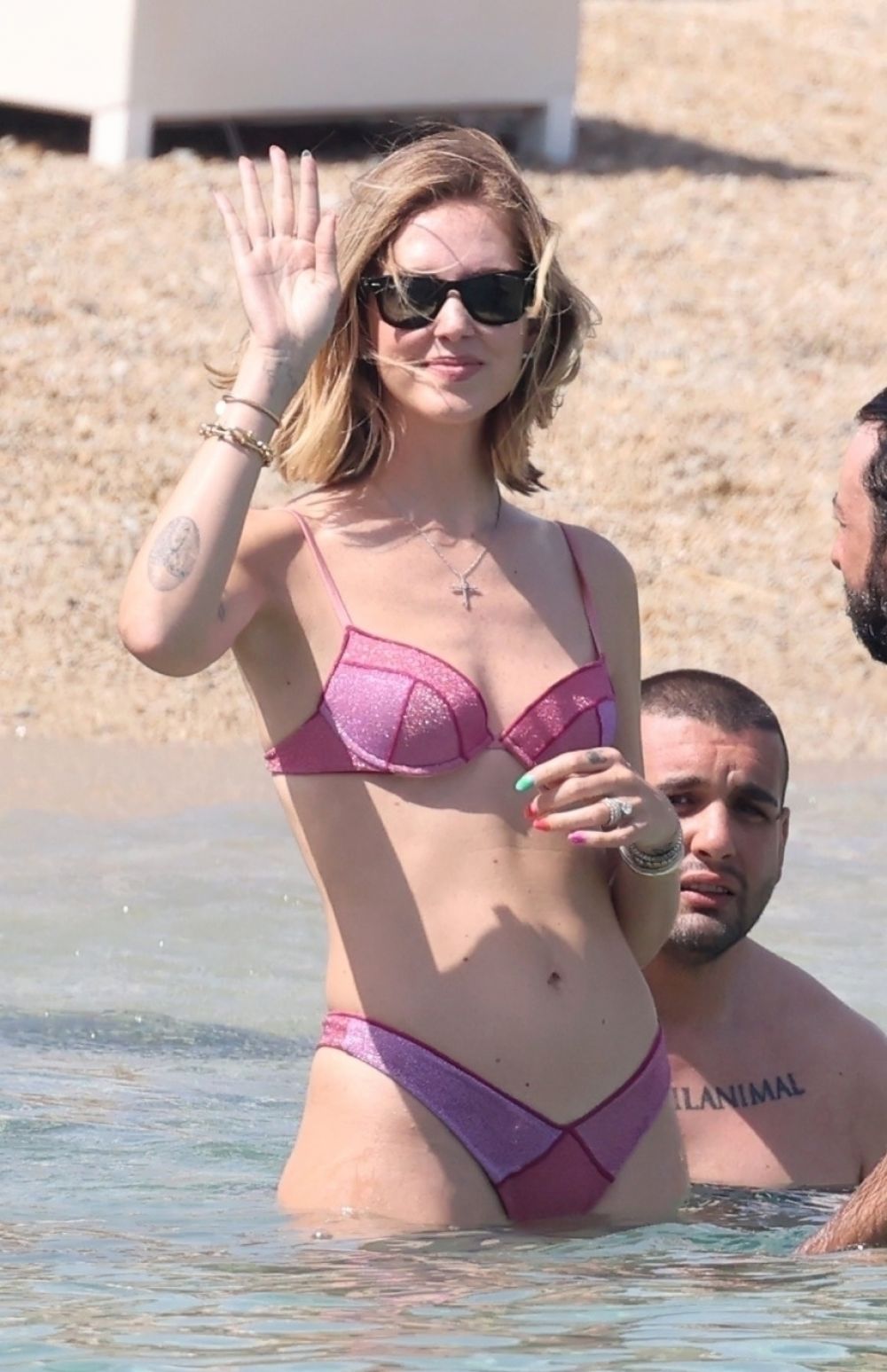 CHIARA FERRAGNI In Bikini On The Beach In Mykonos HawtCelebs