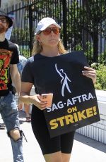 JUNE DIANE RAPHAEL Supports SAG-AFTRA Strike at Netflix in Hollywood 07/14/2023