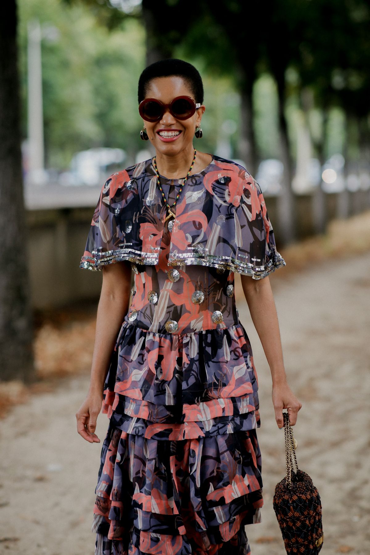 TAMU MCPHERSON Arrives at Chanel Fall/Winter 23/24 Haute Couture Show ...