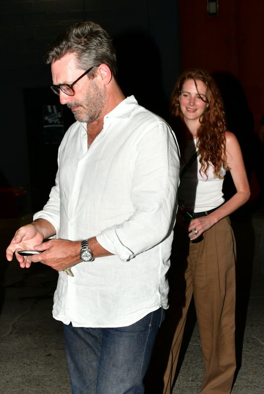ANNA OSCEOLA and Jon Hamm Arrives at Largo Theater in Hollywood 08/04/20233