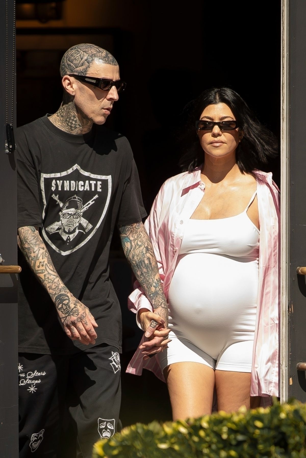 Pregnant Kourtney Kardashian And Travis Barker Out In Santa Barbara 08232023 Hawtcelebs 