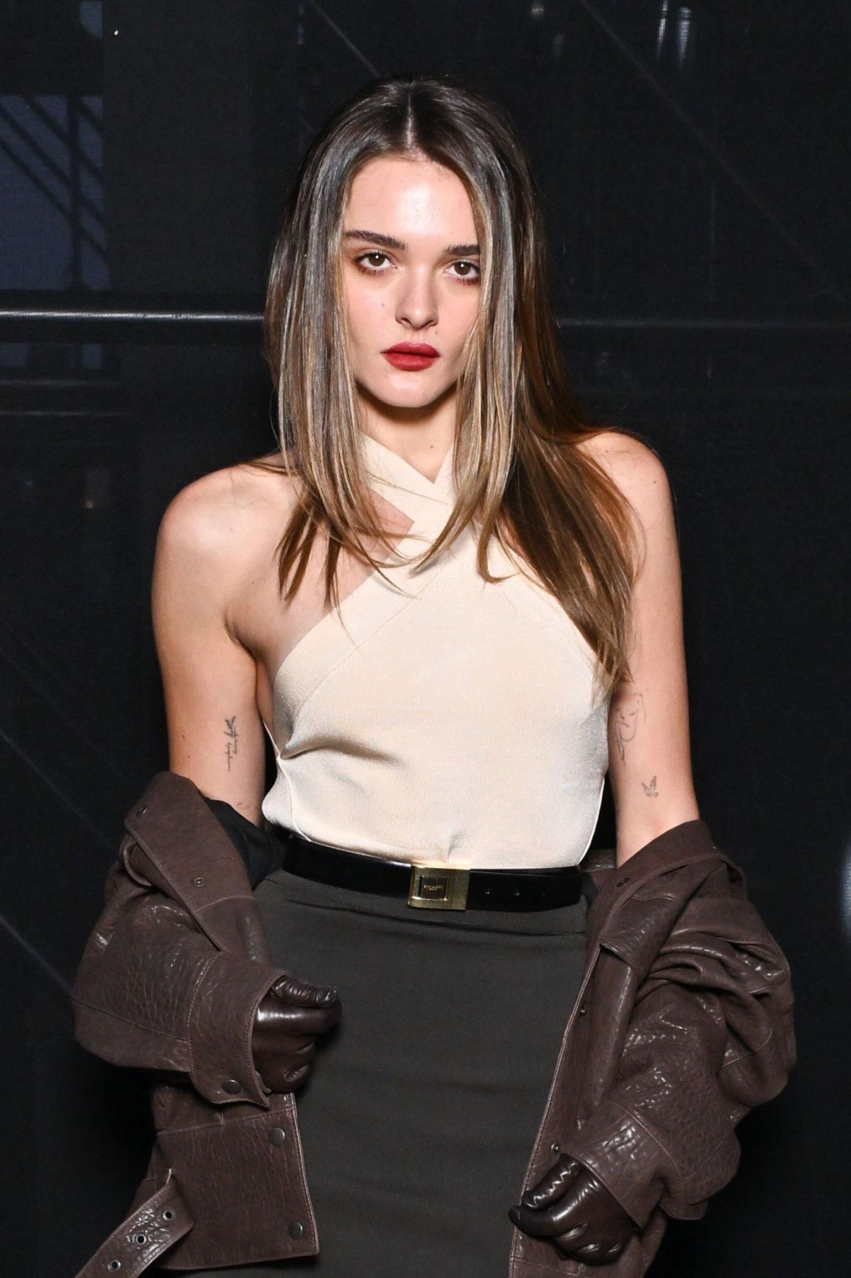 Charlotte Lawrence At Saint Laurent Womenswear Springsummer 2024 Show At Paris Fashion Week 09 