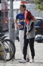 DIANNE BUSWELL and Bobby Brazier Head to Costa Coffee in London 09/18/2023