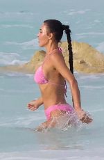 KIM KARDASHIAN in Bikini at a Beach in Turks and Caicos 09/08/2023