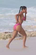 KIM KARDASHIAN in Bikini at a Beach in Turks and Caicos 09/08/2023