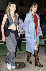 TAYLOR SWIFT and SOPHIE TURNER Out for Dinner at Via Carota in New York 09/19/2023