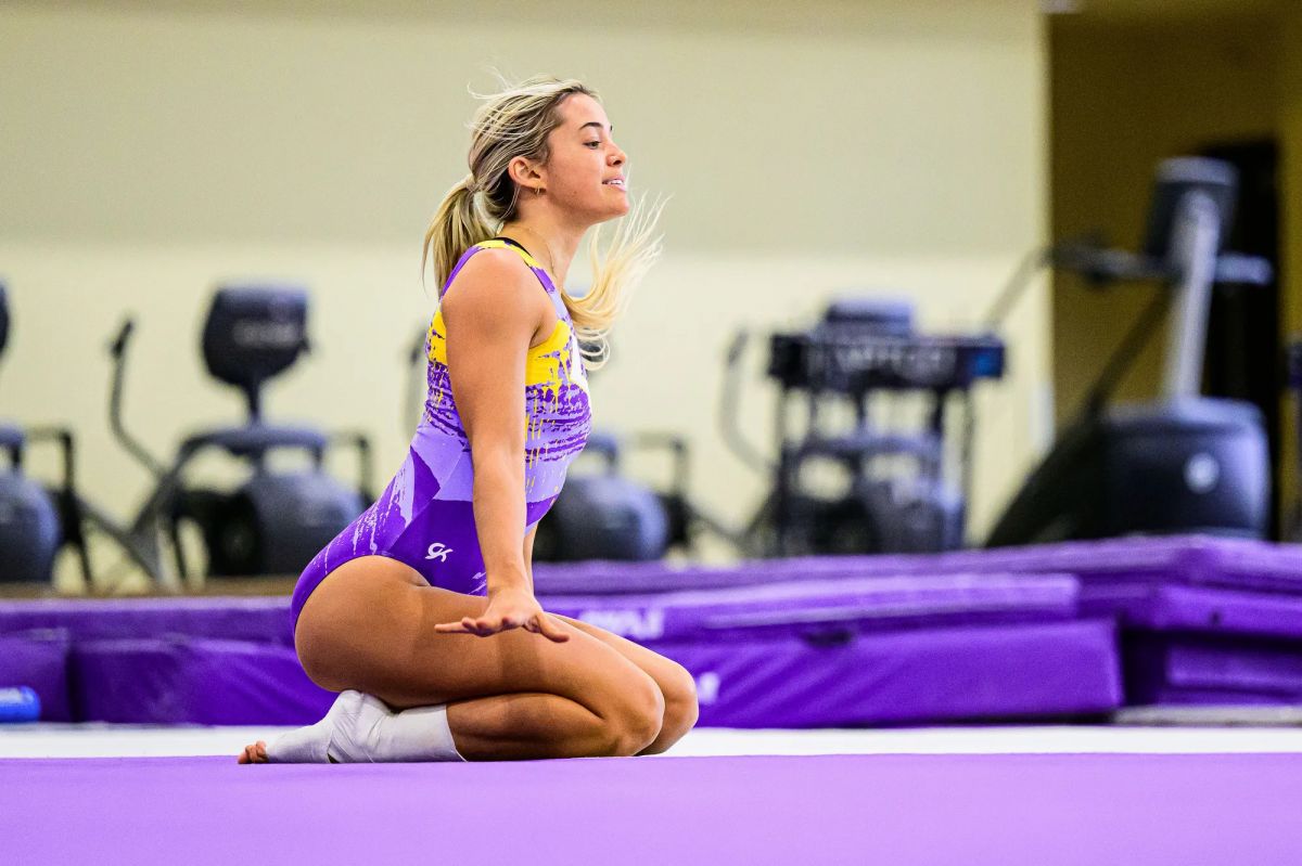 LIVVY DUNNE at LSU Gymnastics Intrasquad in Baton Rouge 10/06/2023