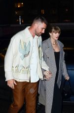 TAYLOR SWIFT and Travis Kelce Arrives at SNL Afterparty in New York 10/14/2023