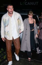 TAYLOR SWIFT and Travis Kelce Arrives at SNL Afterparty in New York 10/14/2023