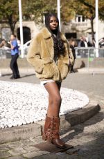 ZAYA WADE Arrives at Miu Miu Womenswear Spring/Summer 2024 Show at Paris Fashion Week 10/03/2023