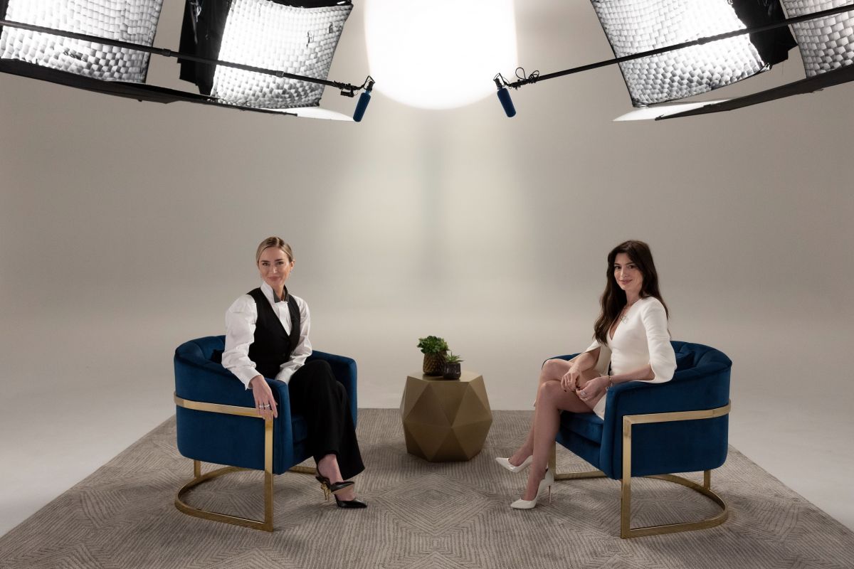 EMILY BLUNT and ANNE HATHAWAY – Variety Studio: Actors on Actors 2023/ ...