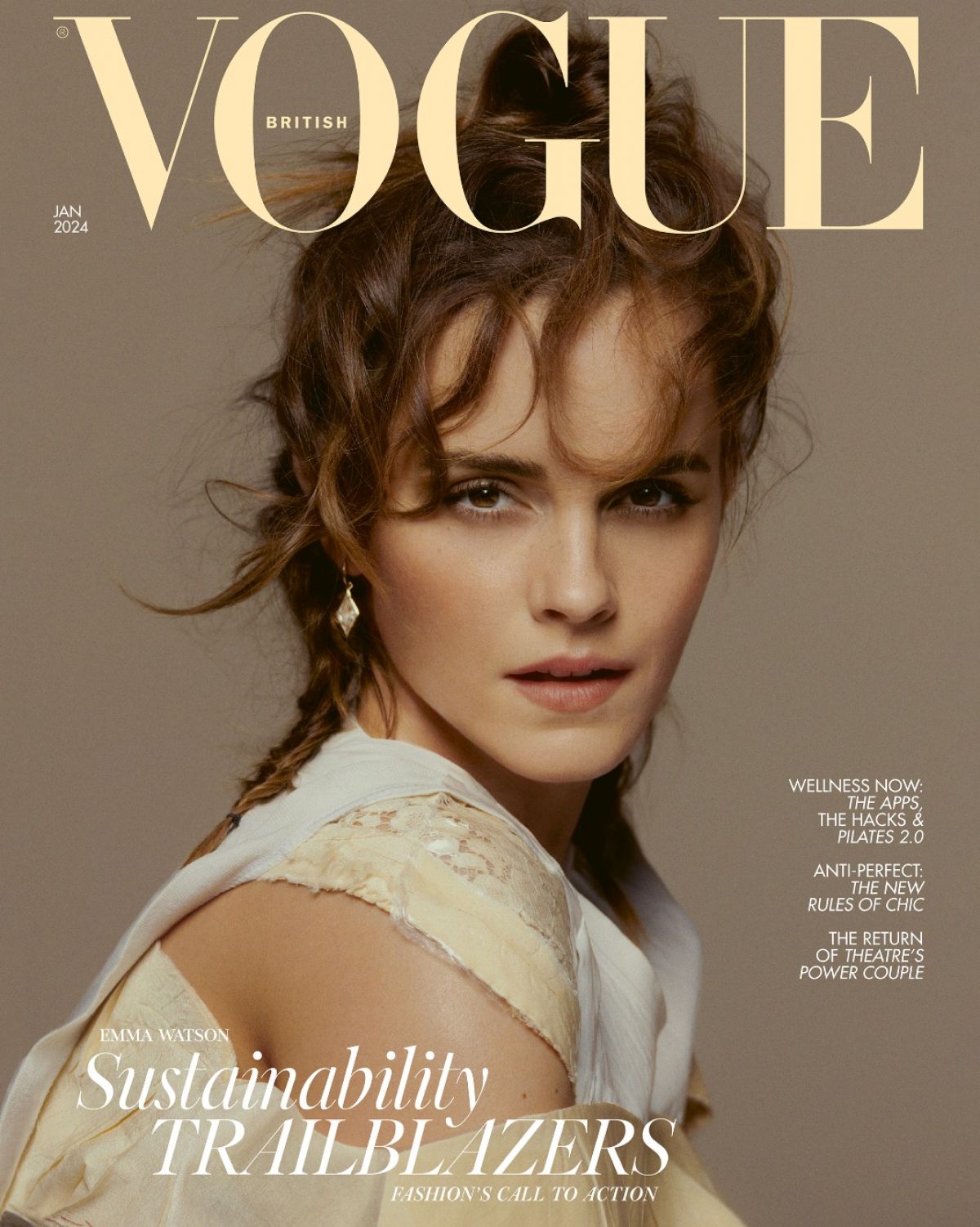 EMMA WATSON for Vogue UK, January 2024 HawtCelebs