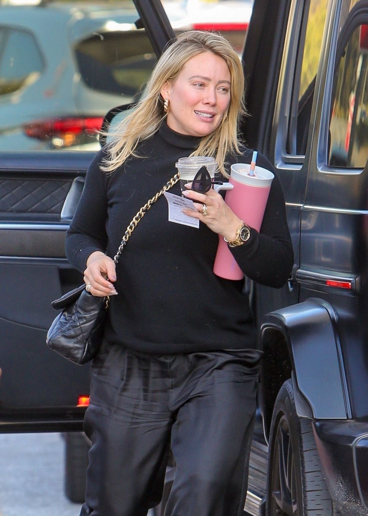 HILARY DUFF Shopping at Century City Mall in Los Angeles 12/12/2023 ...