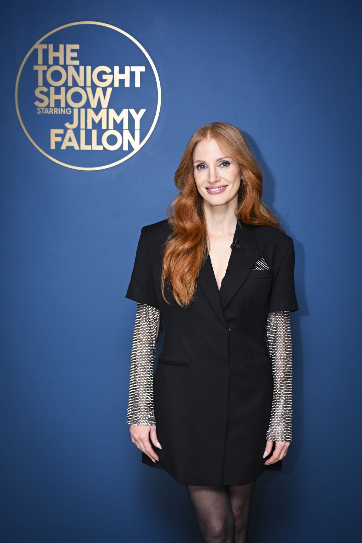 Jessica Chastain At Tonight Show Starring Jimmy Fallon In New York 12152023 Hawtcelebs