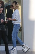 KATE BECKINSALE at a Last-minute Christmas Shopping in Beverly Hills 12/24/2023