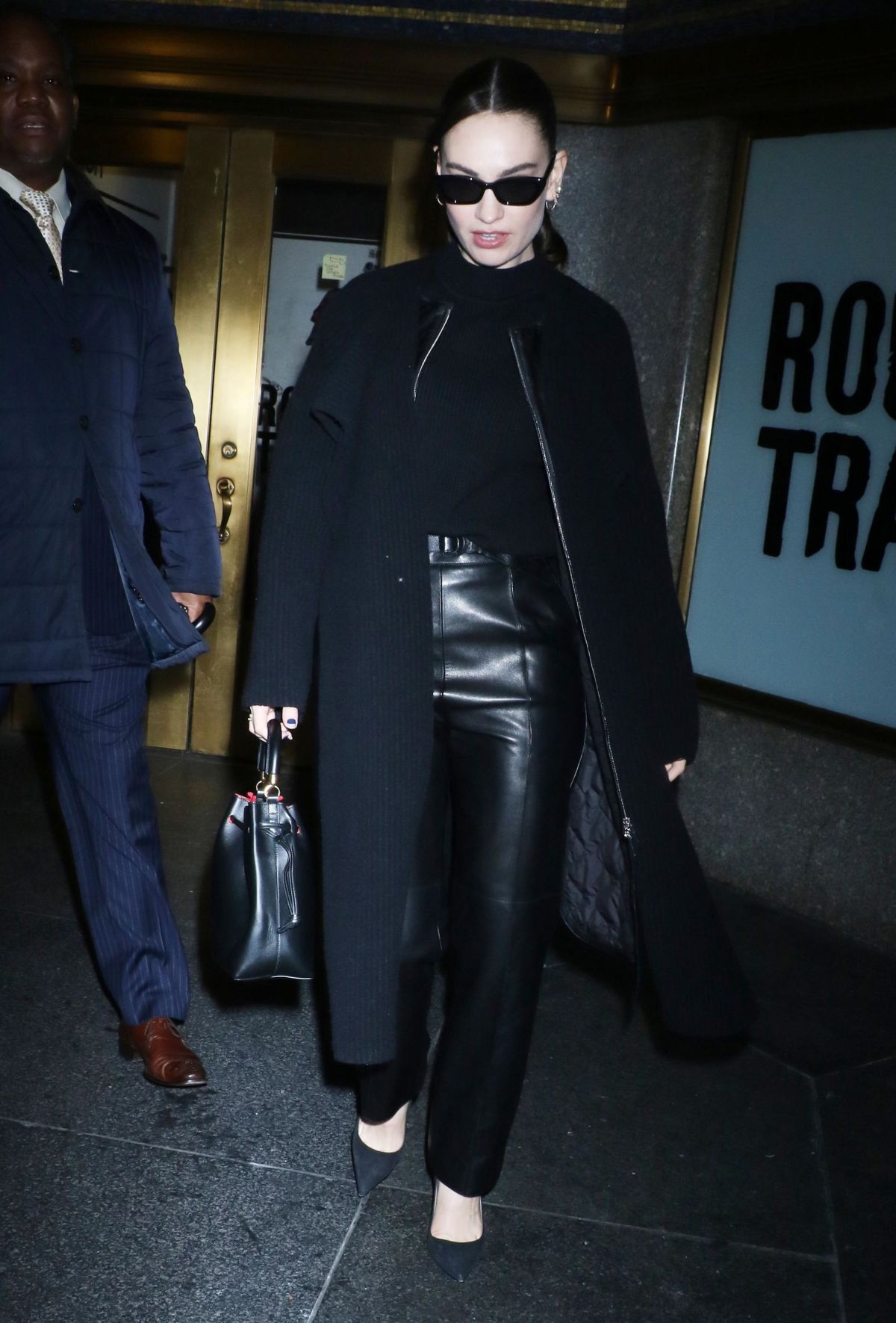 LILY JAMES Arrives at Kelly Clarkson Show in New York 12/18/2023 ...