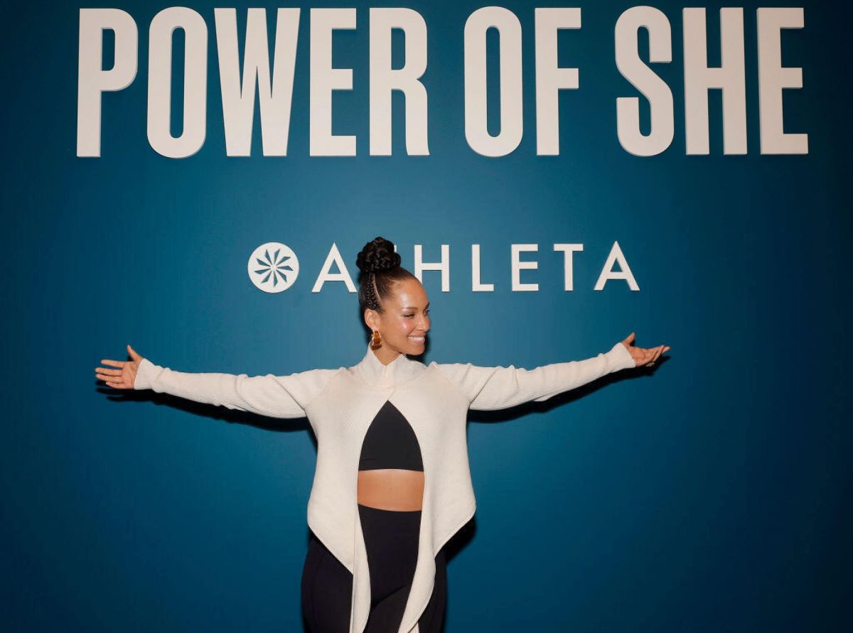 ALICIA KEYS at Athleta x Alicia Keys Spring Collection Launch at CHIEF