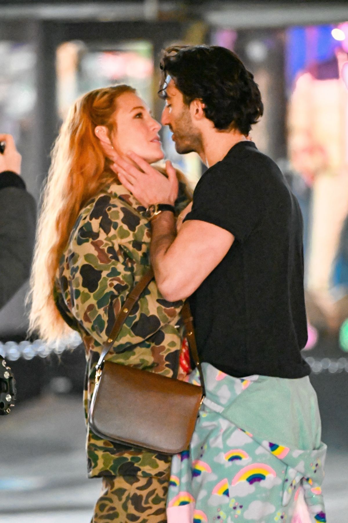 Blake Lively Shares An On Screen Kiss On The Set Of It Ends With Us In Jersey City 01122024 