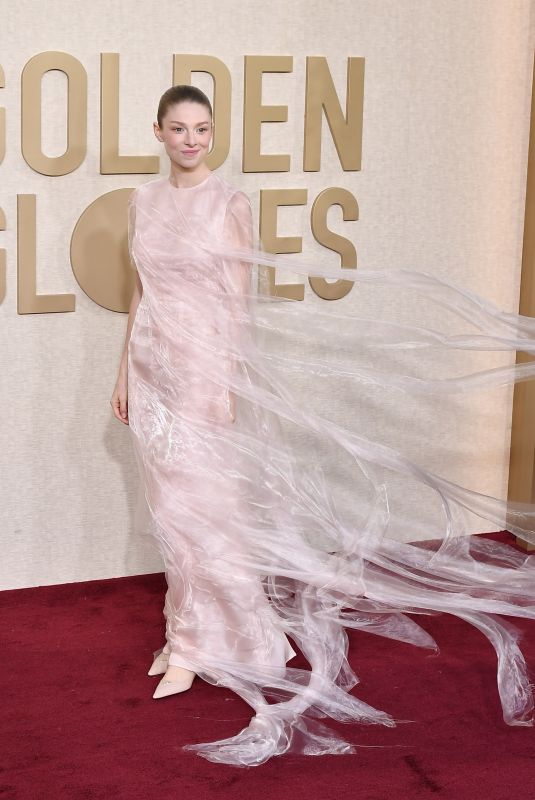HUNTER SCHAFER at 81st Annual Golden Globe Awards in Los Angeles 01/07 ...