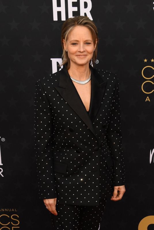 JODIE FOSTER at 2024 Critics Choice Awards in Santa Monica 01/14/2024