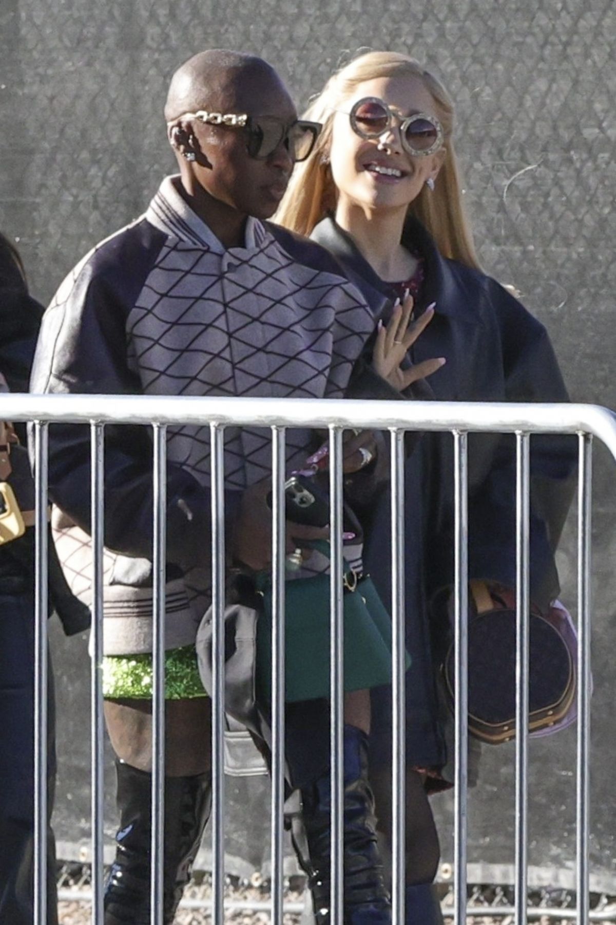 ARIANA GRANDE and CYNTHIA ERIVO Arrives at Super Bowl in Las Vegas 02 ...