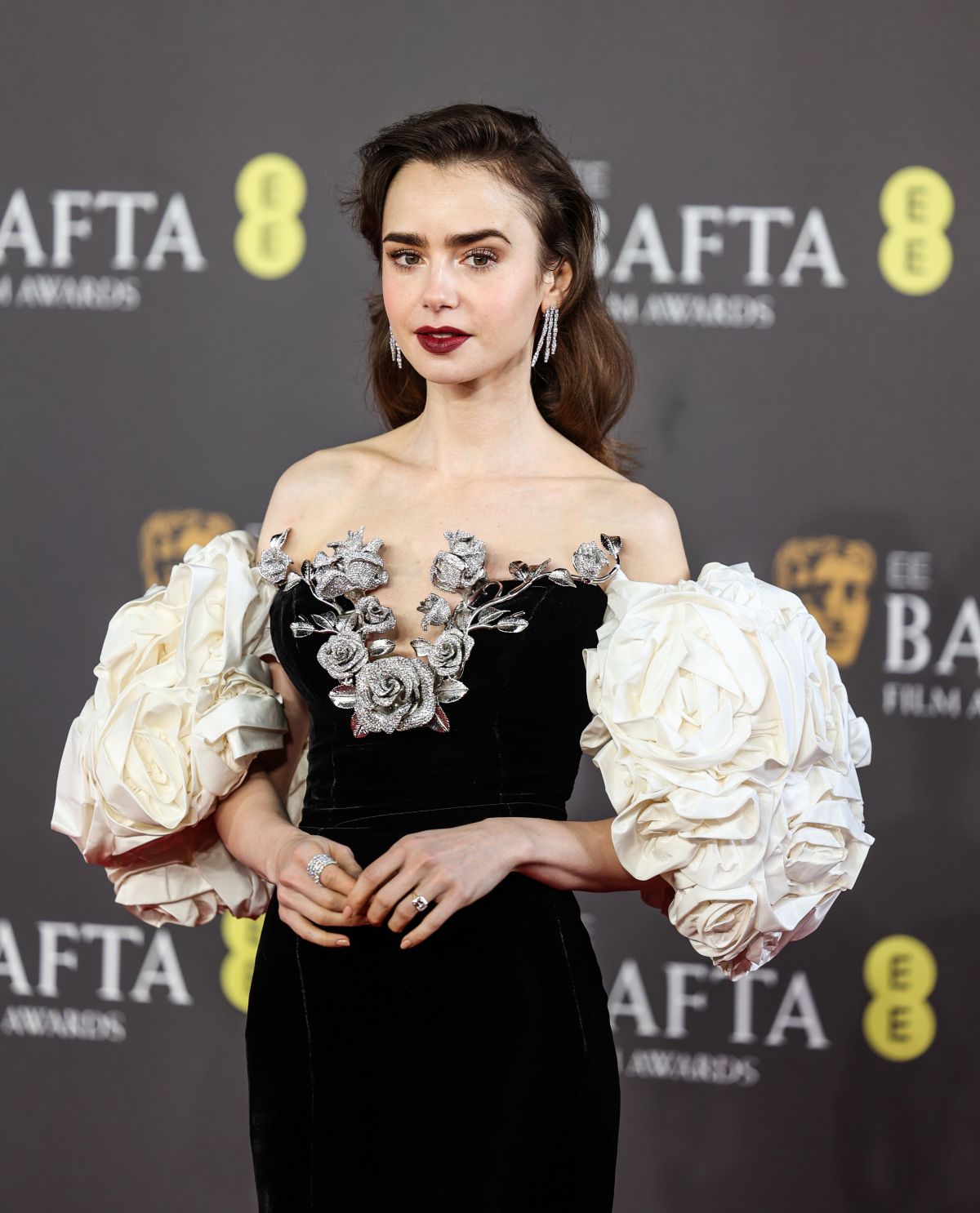 LILY COLLINS at EE Bafta Film Awards 2024 in London 02/18/2024 HawtCelebs