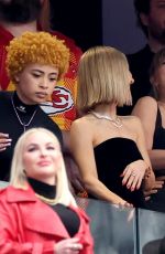 TAYLOR SWIFT and BLAKE LIVELY at Super Bowl LVIII in Las Vegas 02/11/2024