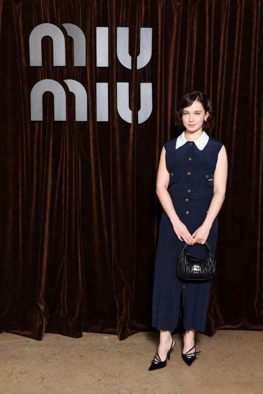 CAILEE SPAENY at Miu Miu Womenswear Fall/winter 20242025 Show at Paris