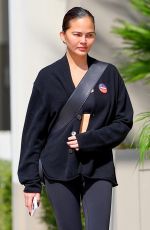 CHRISSY TEIGEN Out and About in Beverly Hills 03/05/2024