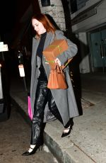 LINDSAY LOHAN Leaves Dinner at Mr. Chow in Beverly Hills 03/09/2024