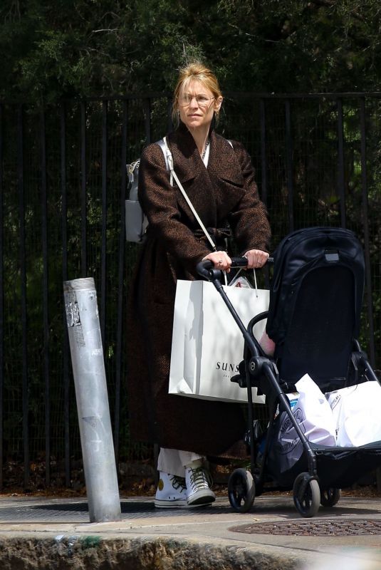 CLAIRE DANES Out with Her Baby in New York 04/27/2024