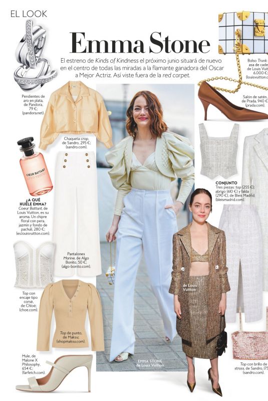 EMMA STONE in InStyle Spain, May 2024