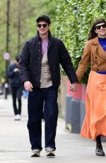 KATE TOMAS and Andrew Garfield Out in Primrose Hill 04/20/2024