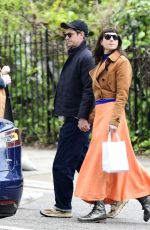 KATE TOMAS and Andrew Garfield Out in Primrose Hill 04/20/2024