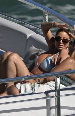 LARSA PIPPEN in Bikini at a Superyacht with Friends in Miami Beach 03/31/2024