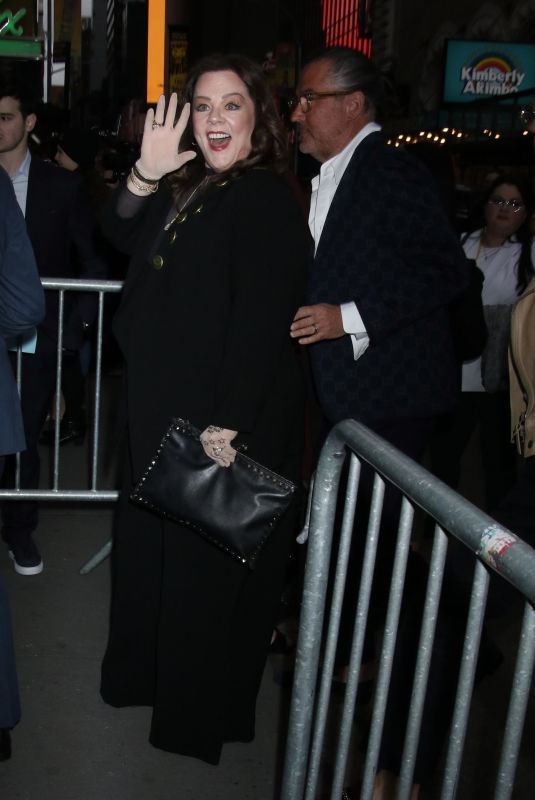 MELISSA MCCARTHY Arrives at Suffs the Musical Opening Night at Music Box Theatre in New York 014/18/2024