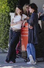 MILLA JOVOVICH and Her Daughter EVER ANDERSON Leaves Chateau Marmont in Los Angeles 04/17/2024