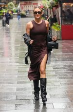 ASHLEY ROBERTS Arrives at Heart Radio in London 05/28/2024