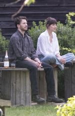 DAKOTA JOHNSON and Chris Evans on the Set of The Materialists in New York 05/22/2024