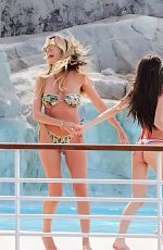 HEIDI and LENI KLUM in Bikinis in France 04/23/2024